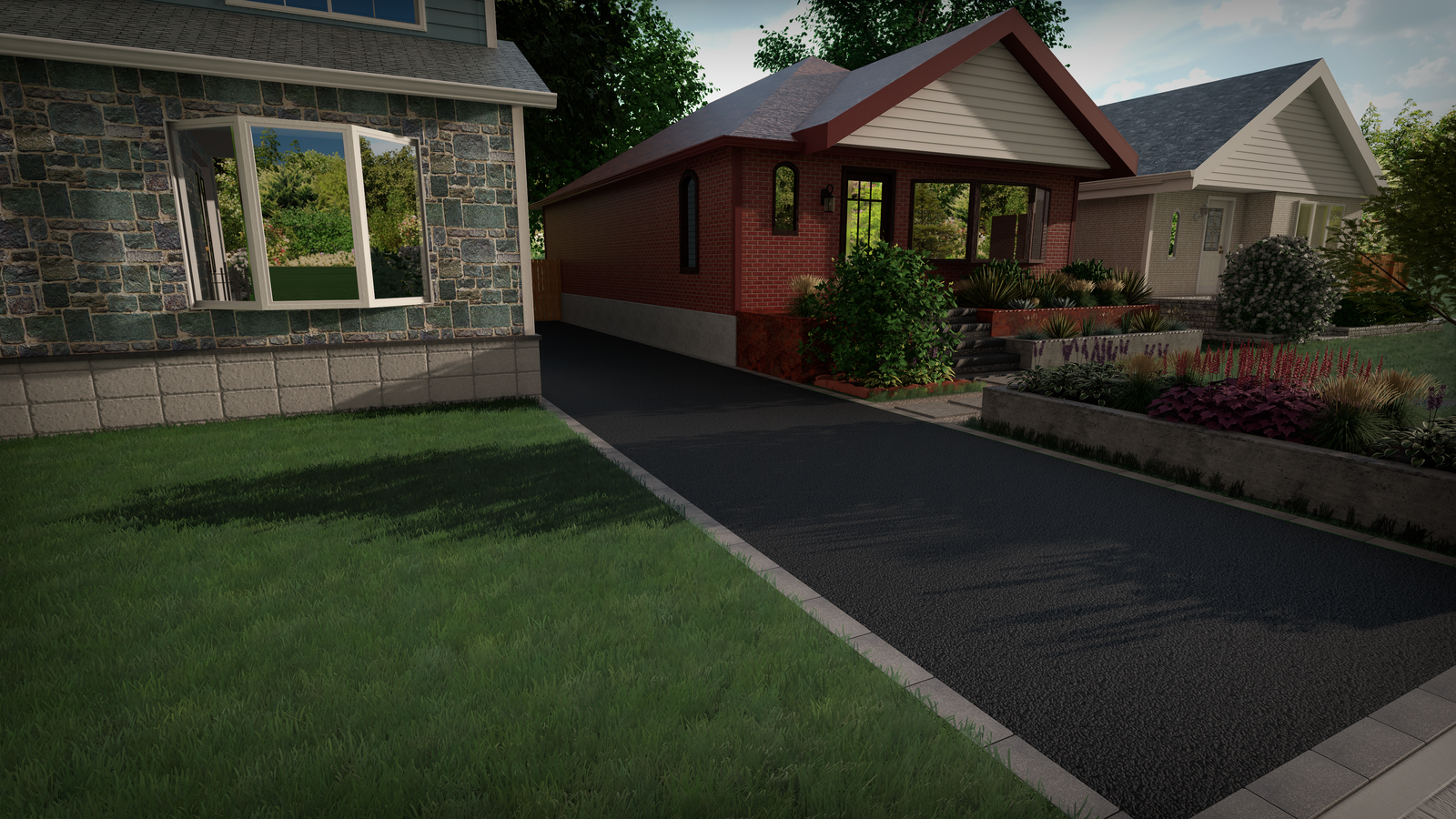 Cinematic video walkthrough — your completed driveway design in motion